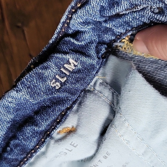 American Eagle Men's destroyed slim fit jeans 31/30 - Picture 4 of 10